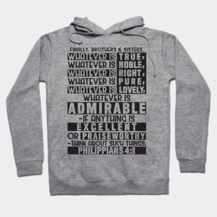 Philippians 4:8 Hoodie